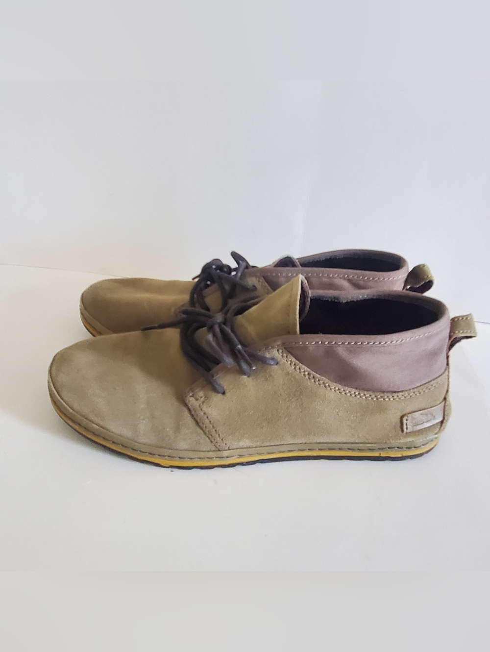 Simple Brand Bio.D Olive Green Leather Shoes Eco Lace Sneakers Men's Size 8.5